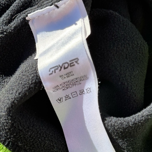 SPYDER spiderweb beanie lime green skull cap Fall 2014 - Picture 5 of 5